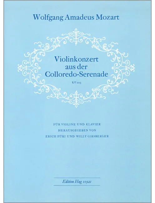 Konzert KV 203 (Colloredo-Serenade)
